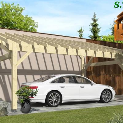 Abri voiture bois epicea 1044 stmb construction