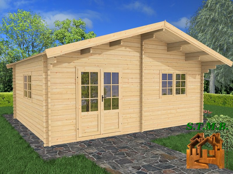 Chalet en bois  en kit mod le GENEVIER 30 m2 direct usine